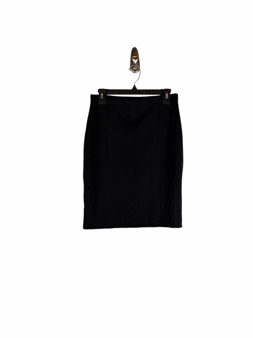 Vince Camuto Black Cable Knit Sweater Pencil Skirt Size XS